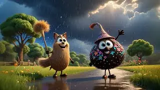 Two Flying Brooms Sweep the Clouds | Counting Song for Kids | Nursery Rhymes and Baby Songs