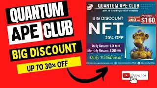 Quantum Ape Club | NFT Sale Up To 30% | Use Link In Description To Get 5% Cashback