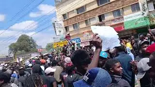 Youth protest against Finance Bill in Nyeri 2024