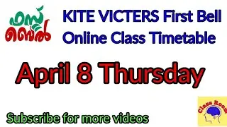 April 8 Thursday Victers online class timetable @ClassRoomsaranya  #victerstimetable
