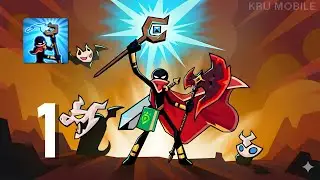 Warventure: Stickman Clash RPG - Gameplay Walkthrough Part 1 - Dark Forest I (Android, IOS)