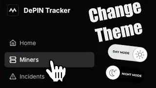 How to change theme on the Moken DePIN tracker