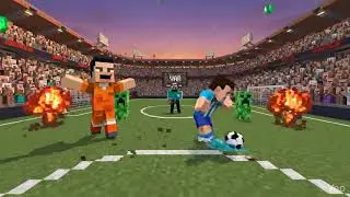 Minecraft Football Match: Ronaldo vs Messi #minecraft #football #viral #fifa #tiktok #tiktokviral