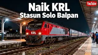 Naik KRL dari Stasiun Solo Balapan ke Stasiun Purwosari Kota Solo