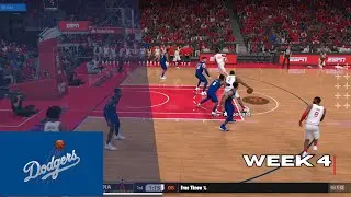 LA Dodgers &mdash; Week 4 (Full Games) | Major League Basketball Franchise (NBA 2K25) [No Commentary]