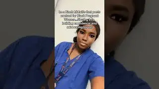 I&rsquo;m here for us 🤎 #midwifery #blackmaternalhealth