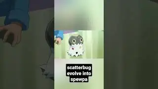 scatterbug evolve into spewpa #shorts #pokemon
