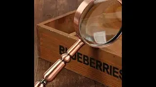 20X Handheld Retro All-Metal Magnifier Reading Magnifying Glass Portable Jewelry Antique Loupe wi...