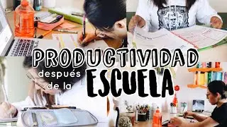 Tarde productiva y organizando apuntes - RUTINA DESPUÉS DE LA ESCUELA ✨ / karlasnotes