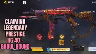 CLAIMING *NEW* LEGENDARY HG 40- GHOUL BOUND PRESTIGE No 8 IN CALL OF  DUTY  MOBILE SEASON 11 #codm