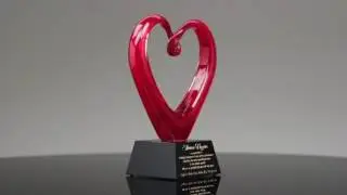 Artful Heart of Life Crystal | Art Glass Awards