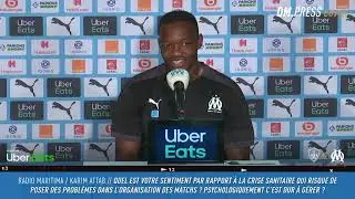 Steve Mandanda & d'Andr&eacute; Villas Boas: Marseille for the 2nd day of Ligue 1 Uber Eats