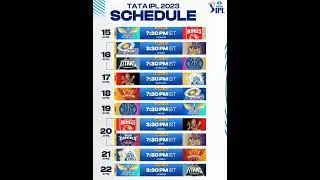 IPL 2023 SCHEDULE | IPL 2023 TIME TABLE | IPL Time Table 2023 | IPL 2023 Schedule Time Table