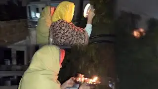 Aakhir chauth ka Chand dikh hi gaya or mummy ne toda vrat🌕