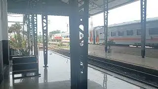 KA Serayu berangkat dari Stasiun Cikampek (Area DAOP 1 Jakarta) #kaiacces
