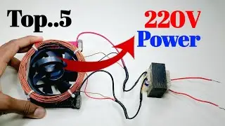 Amazing Experiment | Top..5 How To Make Free Electricity 220V Free Energy |  Light Bulb At Home.
