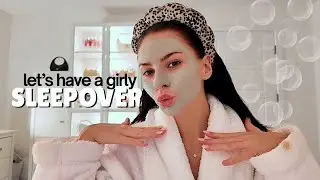 SLEEPOVER ANYONE? | Pampering, girly chats & I cut my hair... | VLOG | Leah Louvaine
