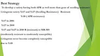 Adult Plant Resistance APR vs Seedling Resistance
