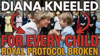 Diana Broke Royal Protocol: She Kneeled Down to Talk to Children