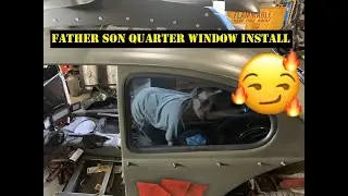 Установка заднего бокового окна vw bug (68 Volksrod Build Night Owl)