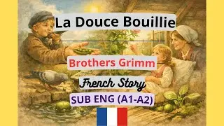 La Douce Bouillie - Brothers Grimm | Easy French Story with English subtitle (A1&ndash;A2)