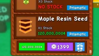 WOW! Janden Update New MAPLE RESIN SEED, But...? (Grow a Garden)