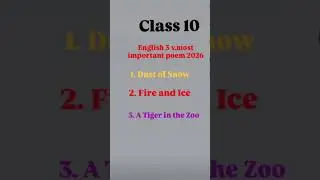 English v.v.most important poem 2026 ke liye jo har saal aati h a poem..#youtubeshorts #motivation