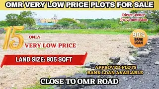 OMR Low Budget Land For Sale |  Residential Plots - 15 Lakhs Budget #padur #residential #property