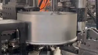 Automatic flanging machine for axial fan casing double end beading and flanging 