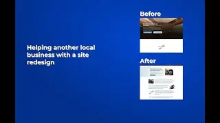 Before and After of a local finance site
