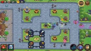Realm Defense | World 1 | Level 19 | Campaign Mode | 3 Stars | 2 Heroes | No Spells