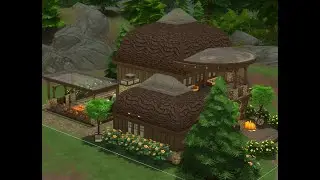 Little acorn house with a steamy pool #thesims4 #speedbuild #sims4 #sims4builder #sims4build