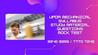 UPDA Mechanical Exam Questions | UPDA Mechanical Questions | UPDA MMUP Mechanical Exam Qatar