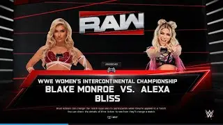 WWE 2K25 Universe - RAW, Blake vs Alexa