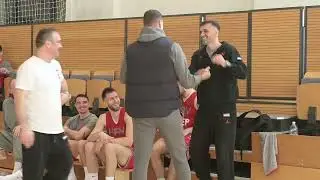 Izbornik Josip Sesar dao izjavu na treningu hrvatske košarkaske reprezentacije