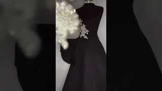 How lace black prom dress is made #promdress #diy #dress