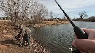 Trout fishing Veteran Park pt 2