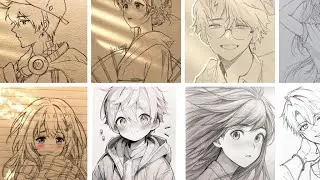 easy anime girls and boys drawings ||anime drawing ideas ||pretty anime girls drawing#anime