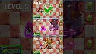 Pvz 2 Plant food Abilities - Plant Max Level - Nightcap Vs Gladiator Gargantuar Zombie #shorts