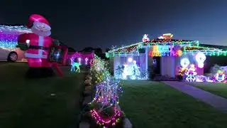 Insta360 x5 Christmas lights