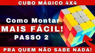 ✅2ª PARTE: Como RESOLVER Cubo Mágico 4x4? MONTAR OS MEIOS! Tutorial PASSO A PASSO - INICIANTE!