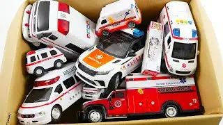 救急車のミニカーが坂道走る！緊急走行訓練です☆A miniature ambulance runs up a slope! It's emergency driving training!