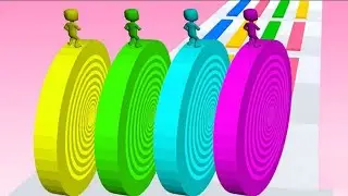 Layer roll runner all levels mobile game play trailers