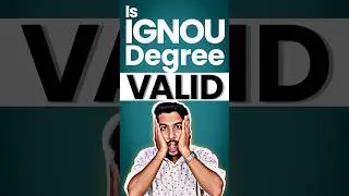 Is ignou degree valid? #ignoudegree #ignouadmission #ignoudegreevalid