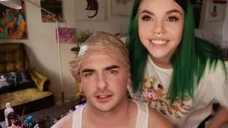 MY GF DYED MY HAIR