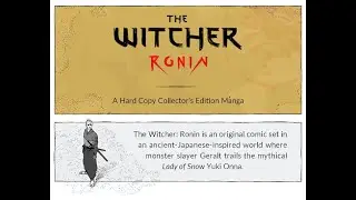 The Witcher Ronin Motion Comic Preview