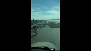 Landing KBKL Cleveland, OH Lakefront Airport C-310Q May 2013