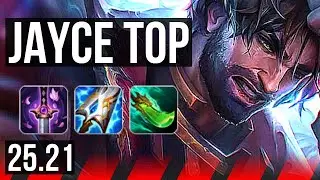 JAYCE vs AATROX (TOP) | 6 solo kills, 11/2/5 | KR Master | 25.21