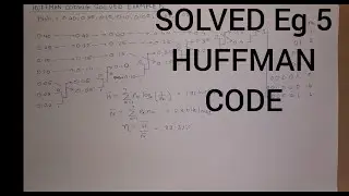 Huffman Coding Algorithm (Solved Example 5)