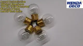 Waterproof glue injected Led DIP flash bulbs